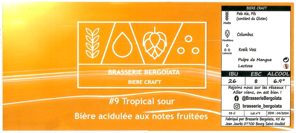 Etiquette BRASSERIE BERGOIATA 09