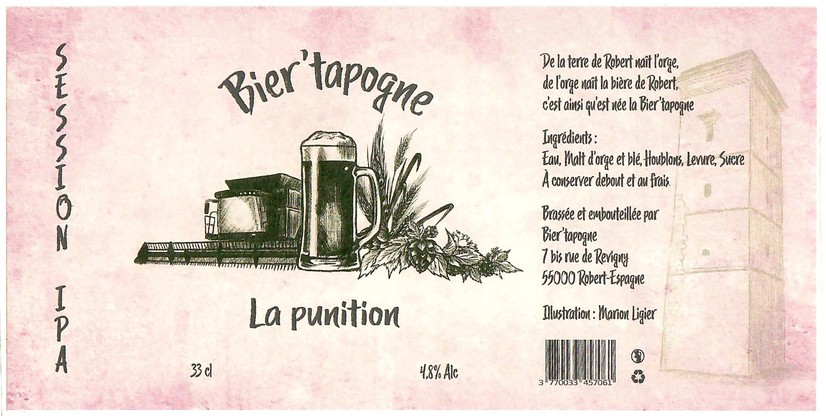 Etiquette BRASSERIE BIER'TAPOGNE 01
