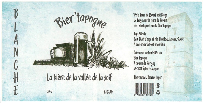 Etiquette BRASSERIE BIER'TAPOGNE 07