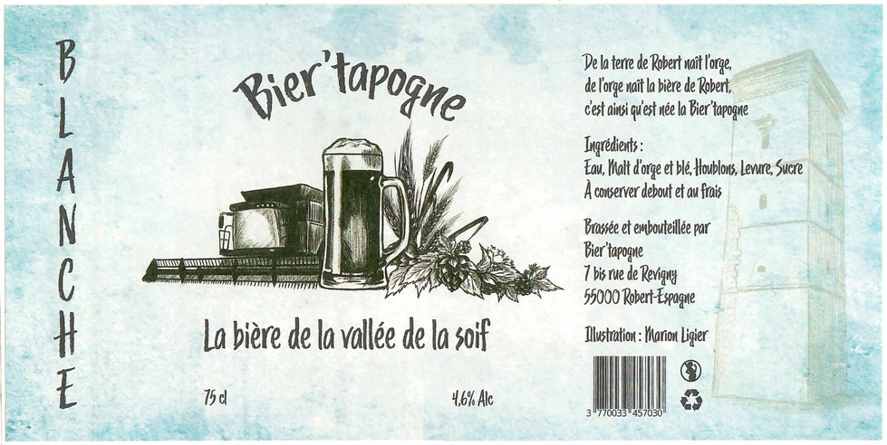 Etiquette BRASSERIE BIER'TAPOGNE 08