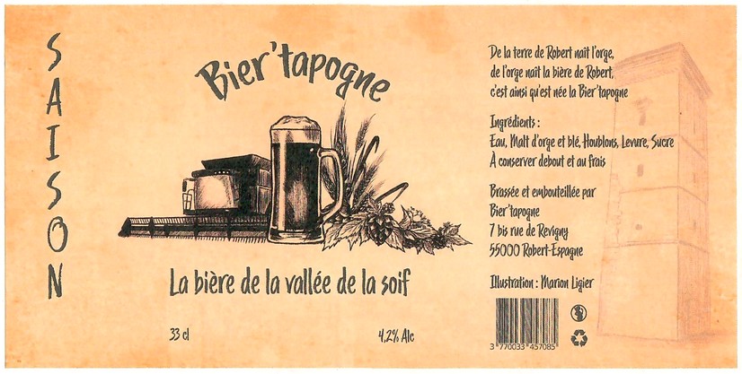 Etiquette BRASSERIE BIER'TAPOGNE 09