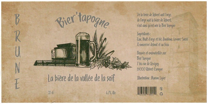 Etiquette BRASSERIE BIER'TAPOGNE 15
