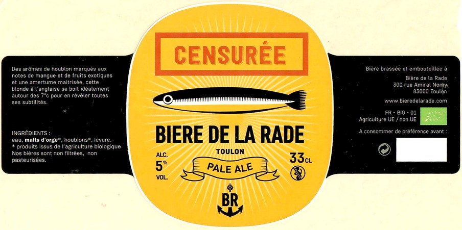 Etiquette BRASSERIE BIERE DE LA RADE 02