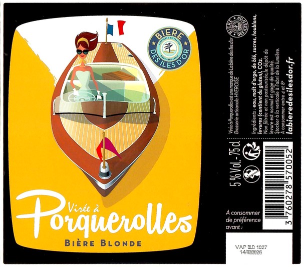 Etiquette BRASSERIE BIERE DES ILES D'OR 25
