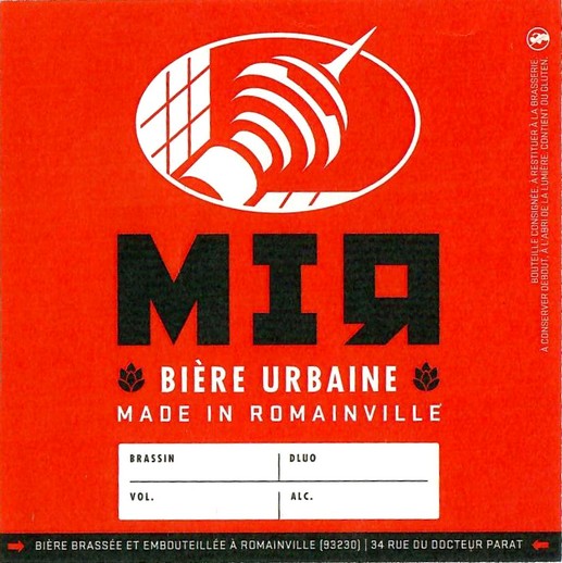 Etiquette BRASSERIE BIERE MIR 07