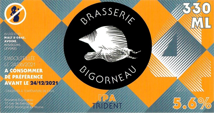 Etiquette BRASSERIE BIGORNEAU 35