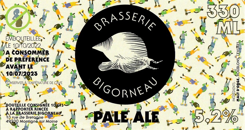 Etiquette BRASSERIE BIGORNEAU 38