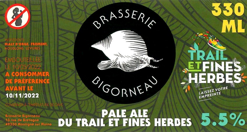 Etiquette BRASSERIE BIGORNEAU 46