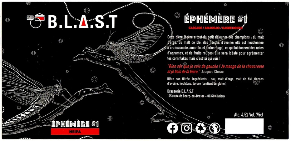 Etiquette BRASSERIE BLAST 01