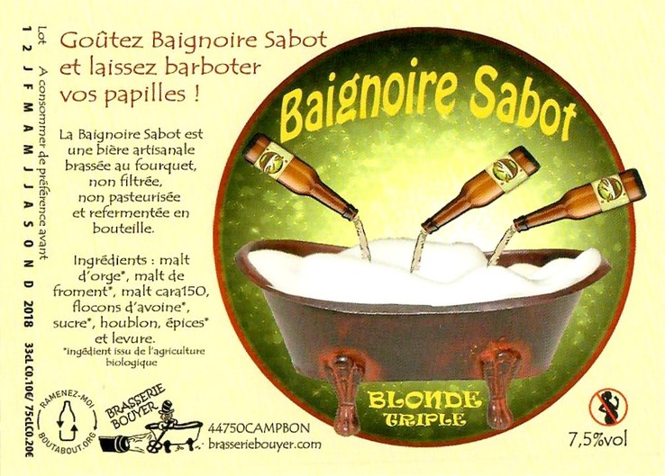 Etiquette BRASSERIE BOUYER 15