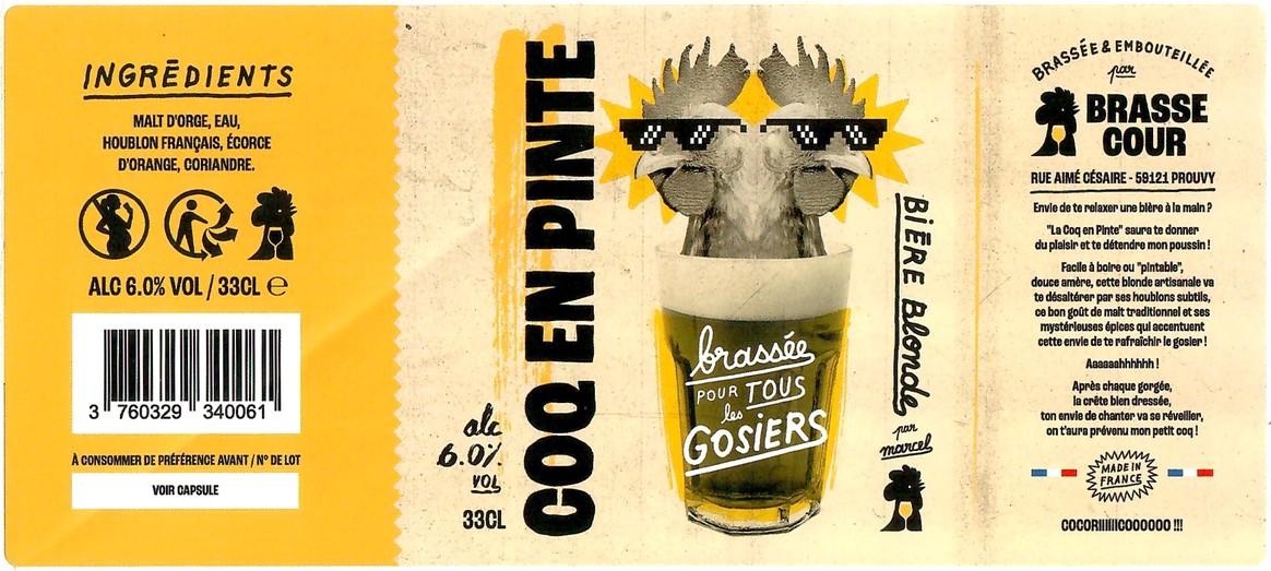 Etiquette BRASSE COUR 05