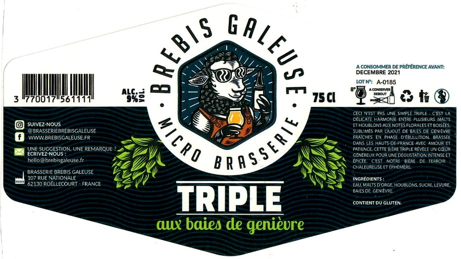 etiquette BREBIS GALEUSE 06