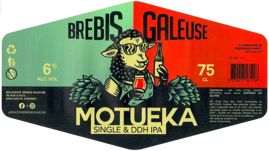 Etiquette BRASSERIE BREBIS GALEUSE 27