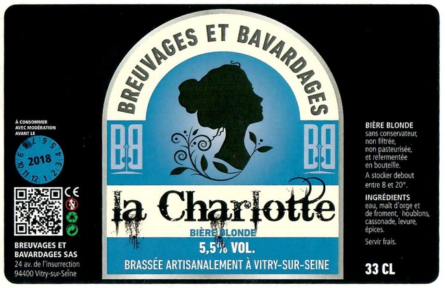Etiquette BRASSERIE BREUVAGES ET BAVARDAGES 14