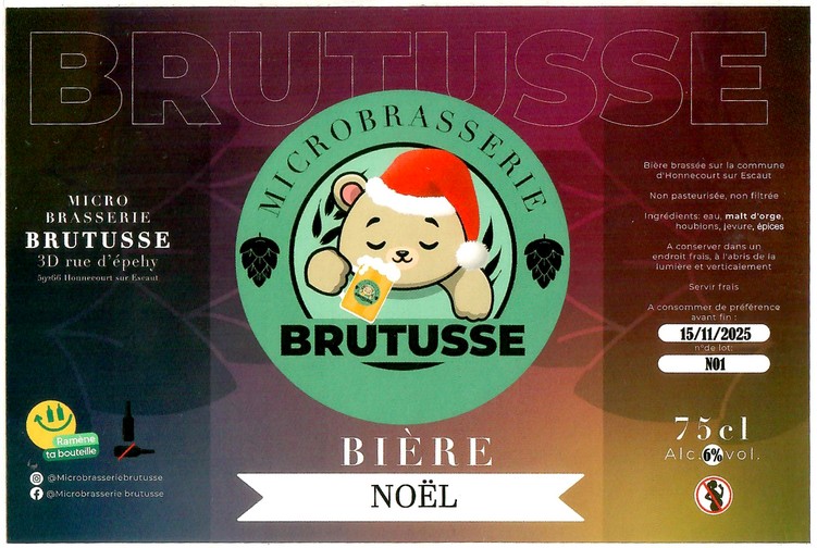 Etiquette BRASSERIE BRUTUSSE 07