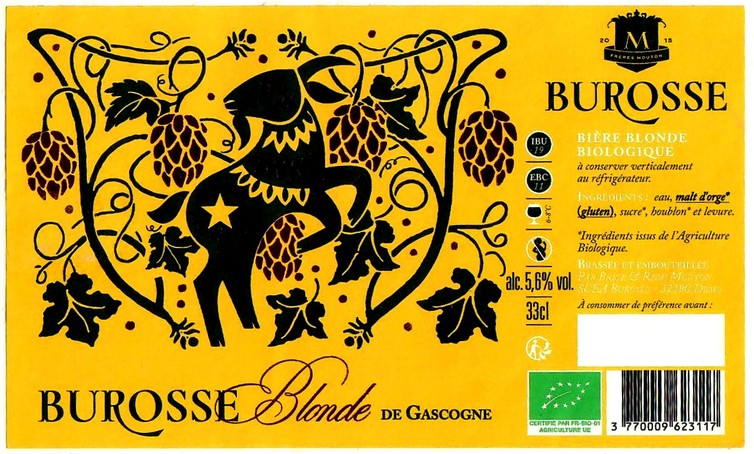 Etiquette BRASSERIE BUROSSE 04