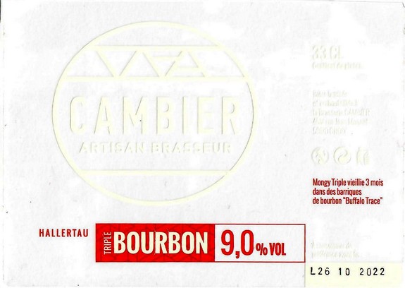 Etiquette BRASSERIE CAMBIER 25