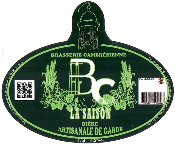 Etiquette BRASSERIE CAMBRESIENNE 11