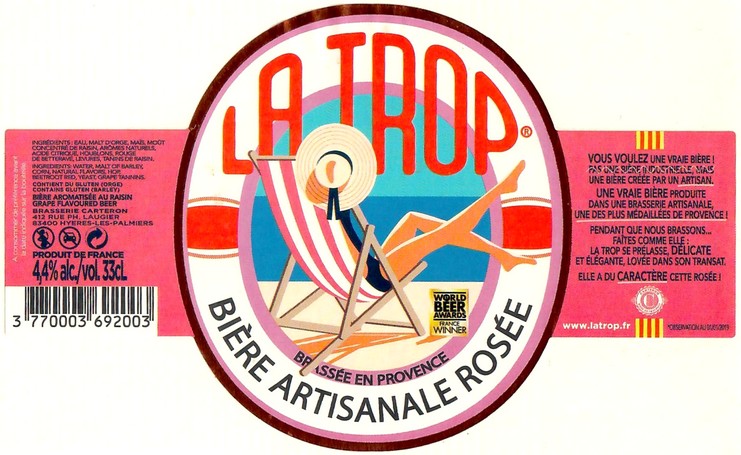 Etiquette BRASSERIE CARTERON 26