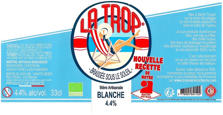 Etiquette BRASSERIE CARTERON 35