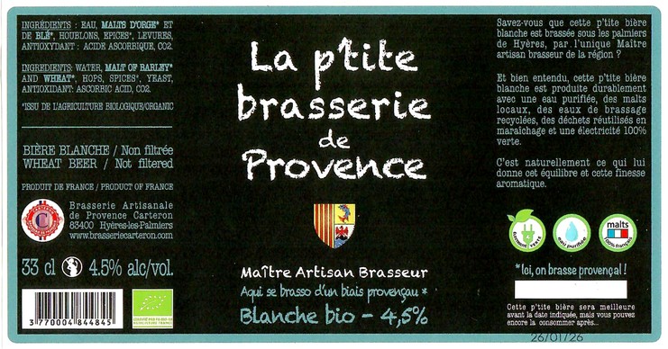 Etiquette BRASSERIE CARTERON 42