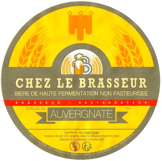 Etiquette BRASSERIE CHEZ LE BRASSEUR 22