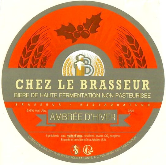 Etiquette BRASSERIE CHEZ LE BRASSEUR 23