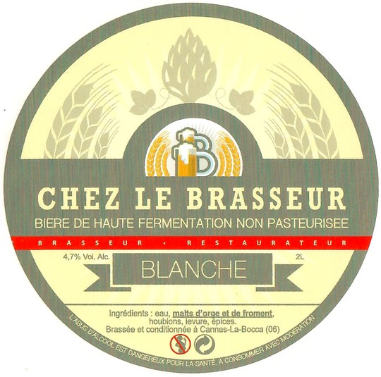 Etiquette BRASSERIE CHEZ LE BRASSEUR 04