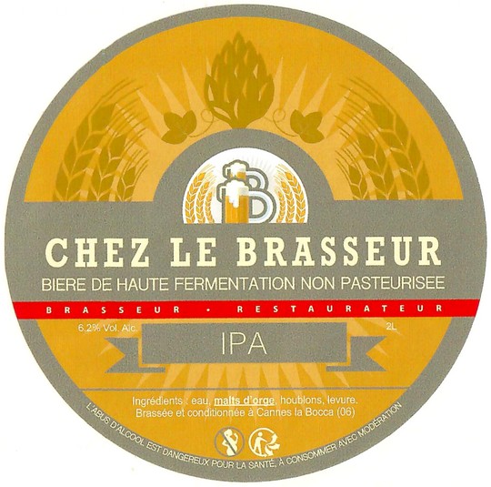 Etiquette BRASSERIE CHEZ LE BRASSEUR 05
