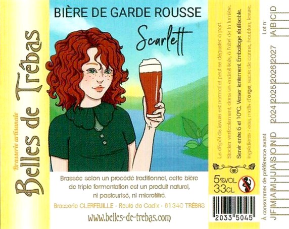 Etiquette BRASSERIE CLERFEUILLE 34
