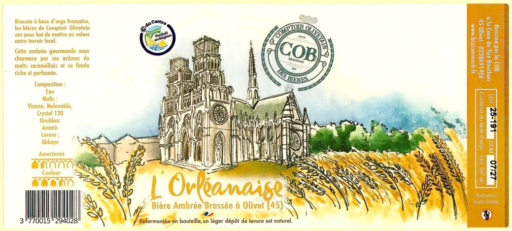 Etiquette BRASSERIE COB 41