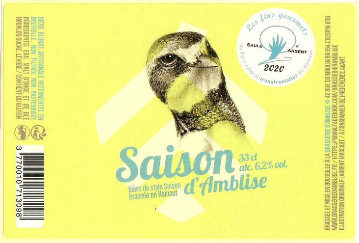 Etiquette BRASSERIE D'AMBLISE 19