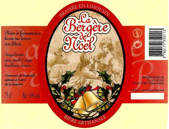 Etiquette BRASSERIE DE BEL AIR 15