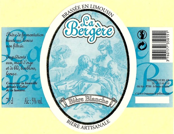 Etiquette BRASSERIE DE BEL AIR 18