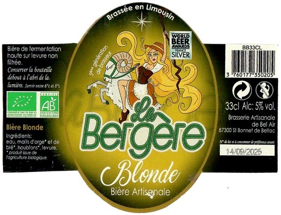 Etiquette BRASSERIE DE BEL AIR 87