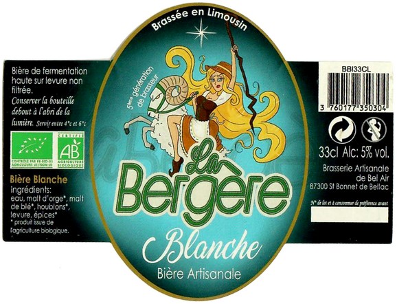 Etiquette BRASSERIE DE BEL AIR 67