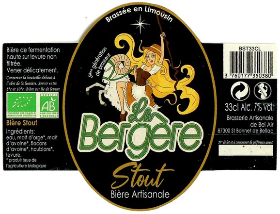 Etiquette BRASSERIE DE BEL AIR 68