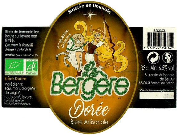 Etiquette BRASSERIE DE BEL AIR 69