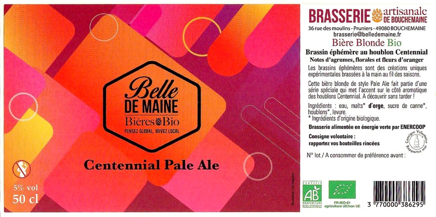 Etiquette BRASSERIE DE BOUCHEMAINE 35