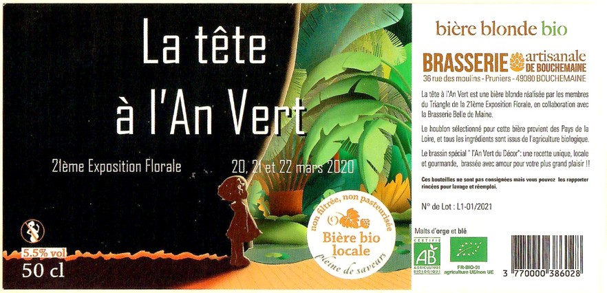 Etiquette BRASSERIE DE BOUCHEMAINE 52