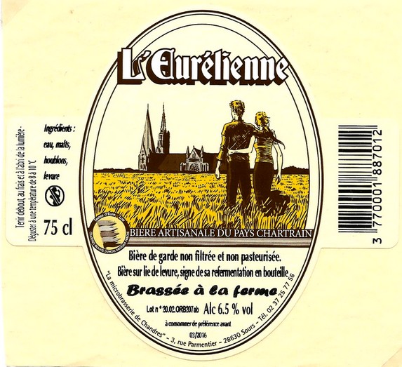 etiquette BRASSERIE DE CHANDRES 20