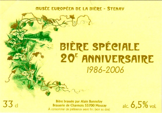 etiquette BRASSERIE DE CHARMOIS 06