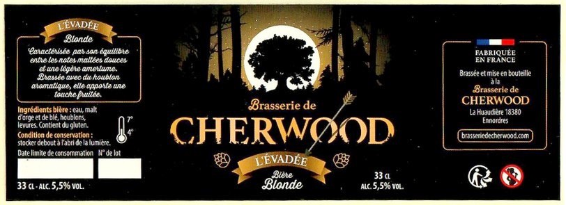Etiquette BRASSERIE DE CHERWOOD 02