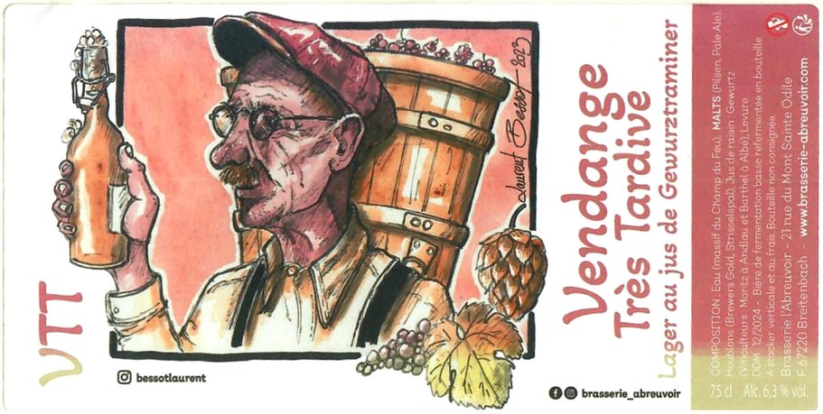 Etiquette BRASSERIE DE L'ABREUVOIR 55