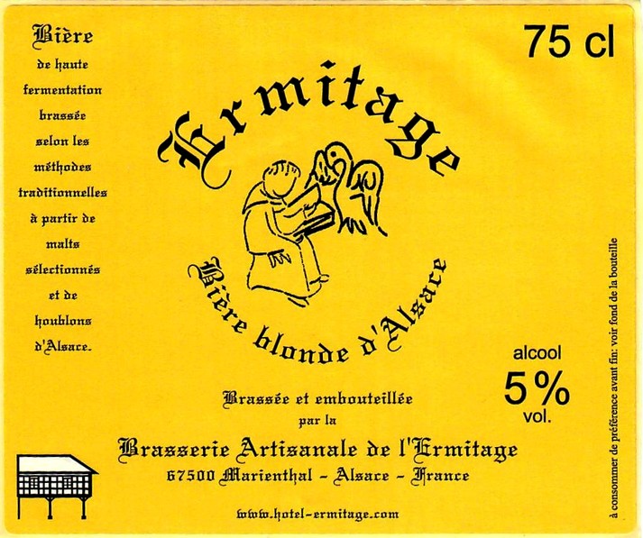 etiquette BRASSERIE DE L'ERMITAGE 03