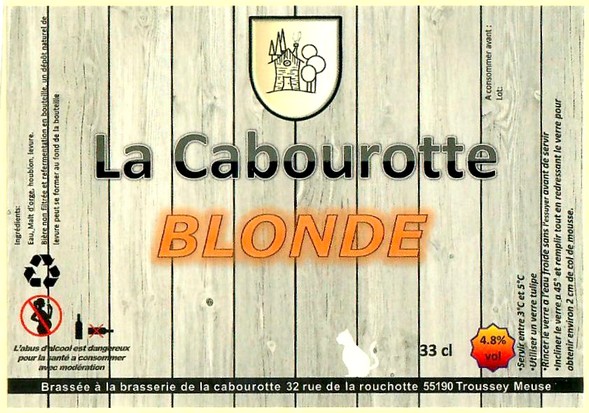 Etiquette BRASSERIE LA CABOUROTTE 03
