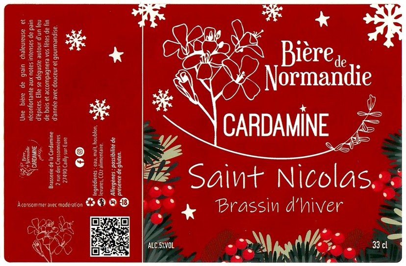 Etiquette BRASSERIE DE LA CARDAMINE 07
