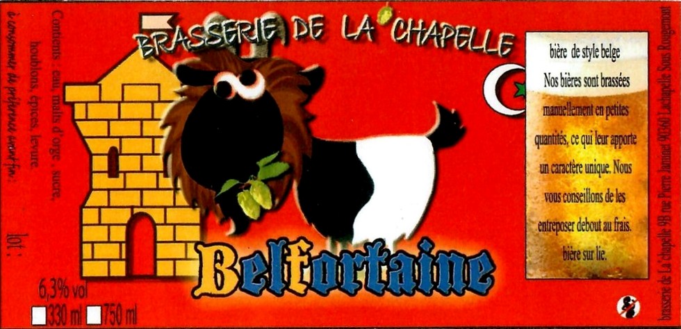 Etiquette BRASSERIE DE LA CHAPELLE 03
