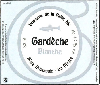 Etiquette BRASSERIE DE LA PETITE ISLE 02