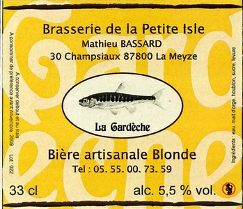 Etiquette BRASSERIE DE LA PETITE ISLE 07